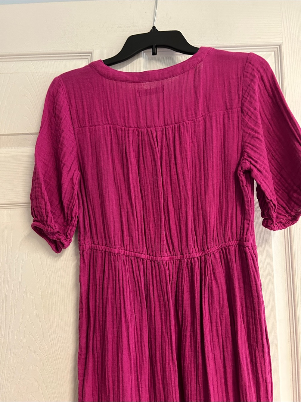 Sonoma Magenta Button-Front Midi Dress. WORN ONCE - Picture 10 of 11